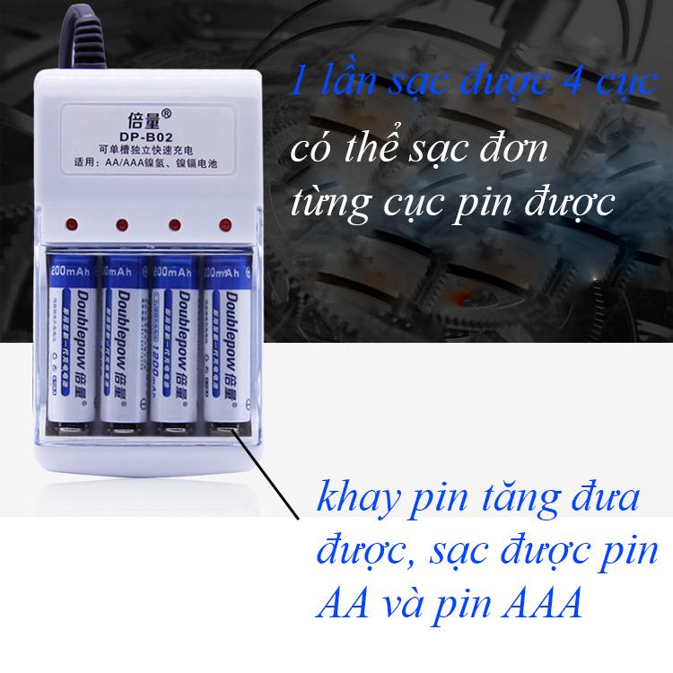 Bộ sạc pin AA/ AAA – Tặng 4 cục pin sạc