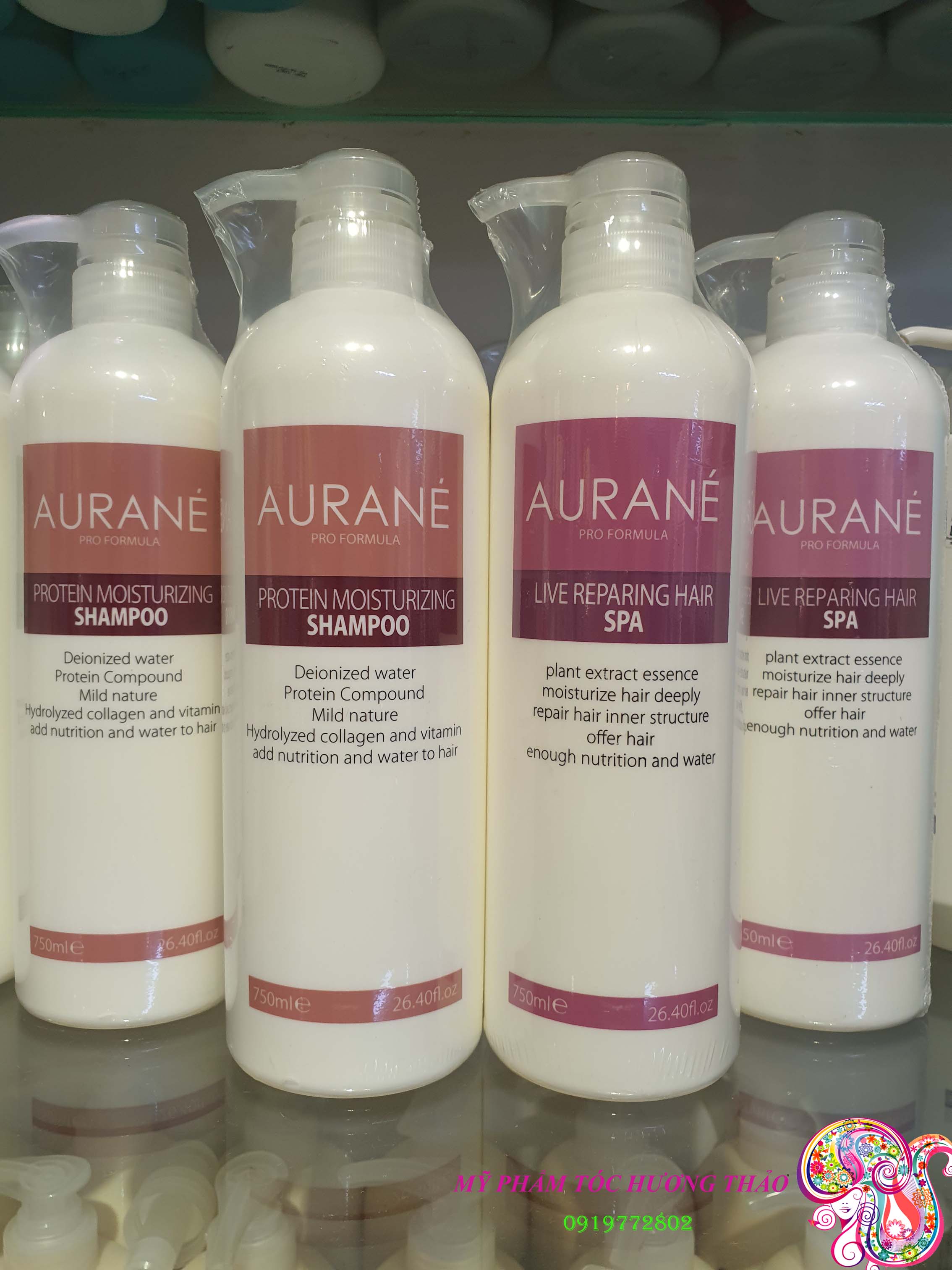 Bộ dầu gội xả Aurane Spa phục hồi chăm sóc tóc hàng ngày