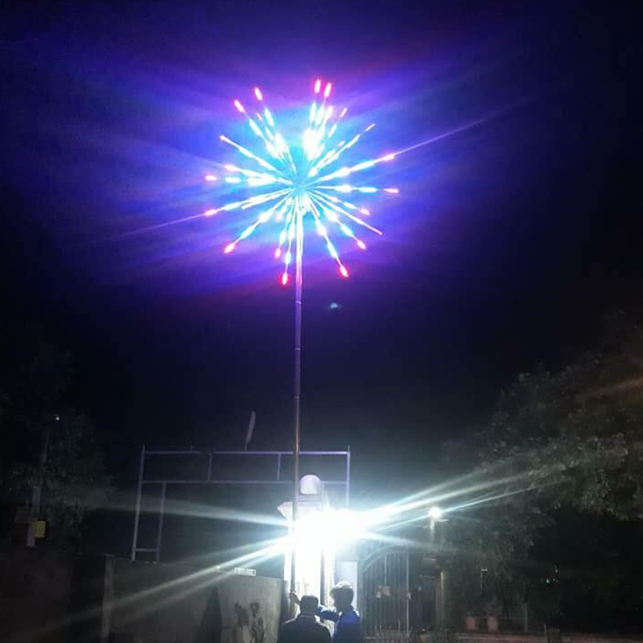 Đèn Led Pháo hoa có âm thanh cỡ lớn nhiều hiệu ứng