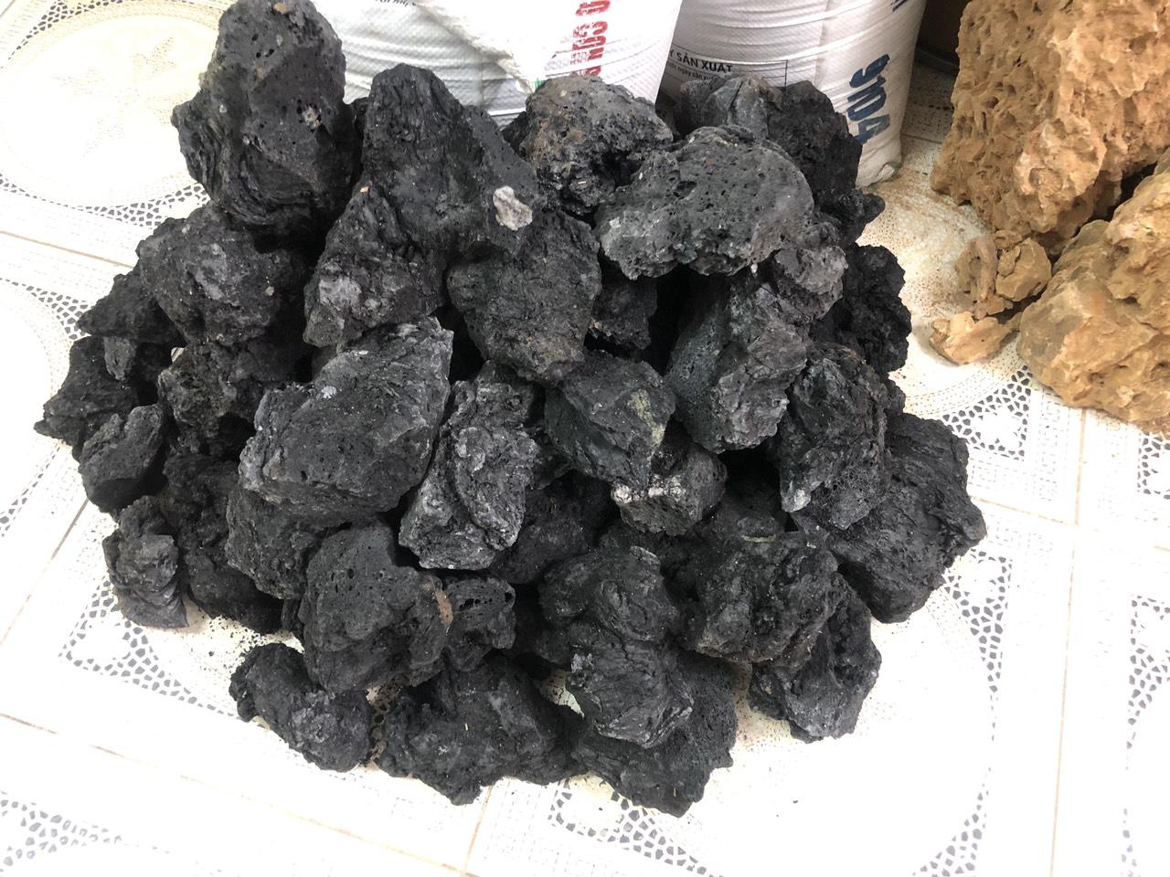 Đá đen Gia Lai cho bể cá - 1kg