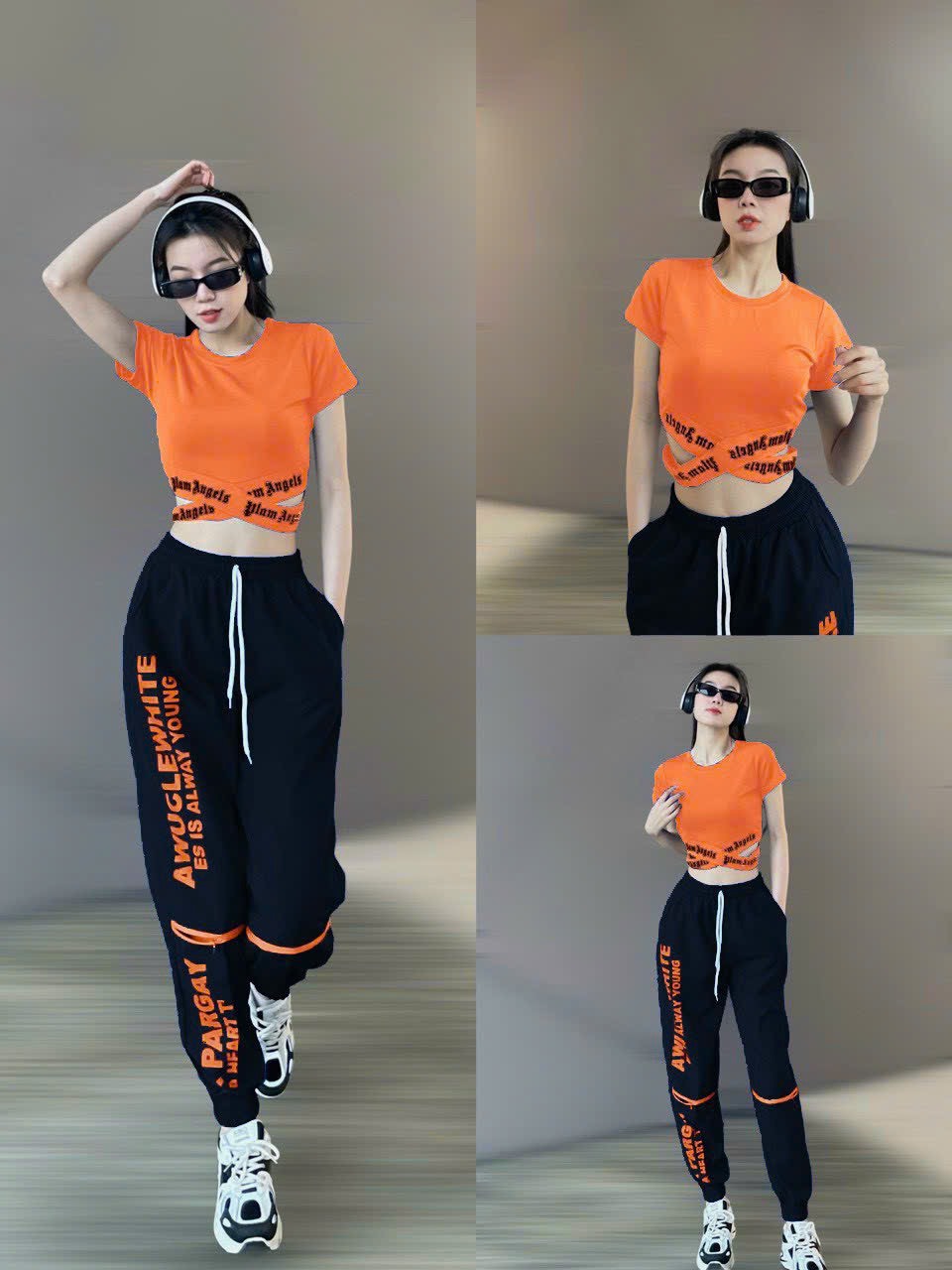 bộ thể thao nữ , quần chất gió áo chất thun,thể thao,zumba,gym(KHOÁ GỐI, CẠP CHỮ)