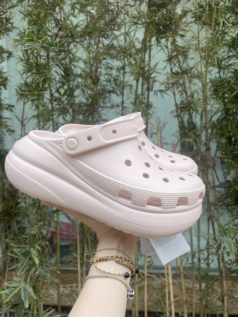 Dép Slip-On Cross! Crush Đế Cao Màu Sắc Đa Dạng