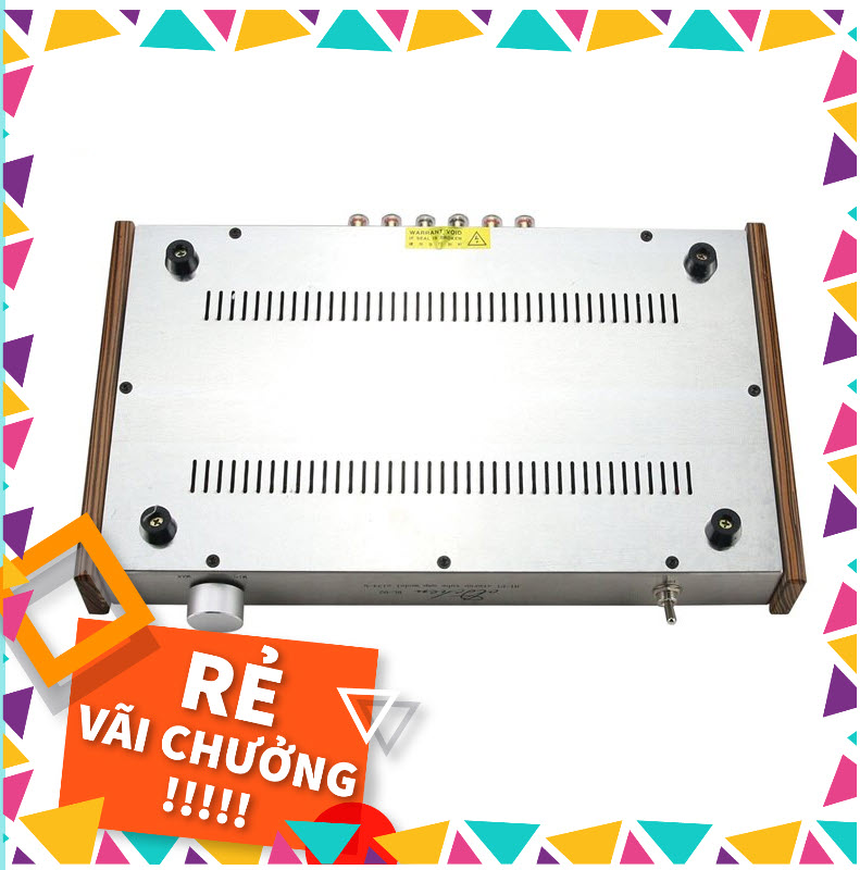 Pre Ampli Đèn - Bộ khuếch Đại Âm Thanh Âm ly Oldchen - EL34 BL2 - 5 Bóng - Màu Bạc