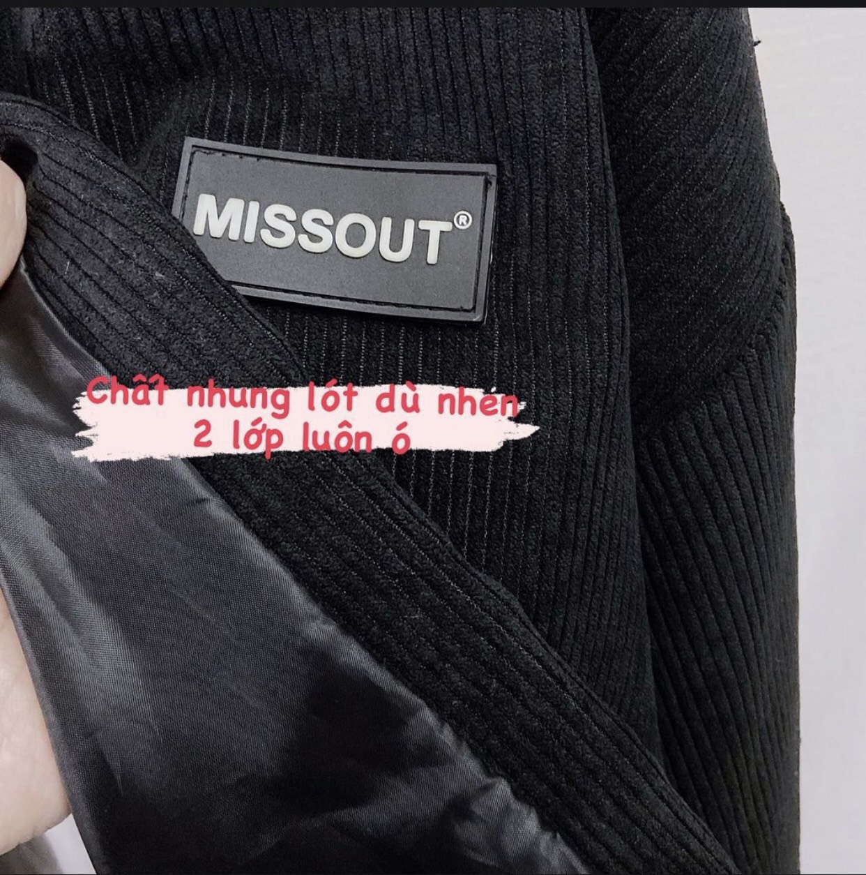 Áo khoác bomber Missout nam nữ