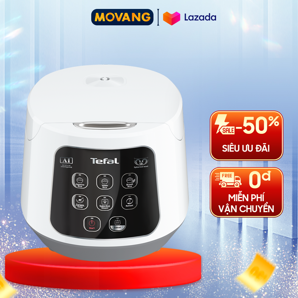Nồi cơm điện tử tefal 1 lít easy rice compact rk730168