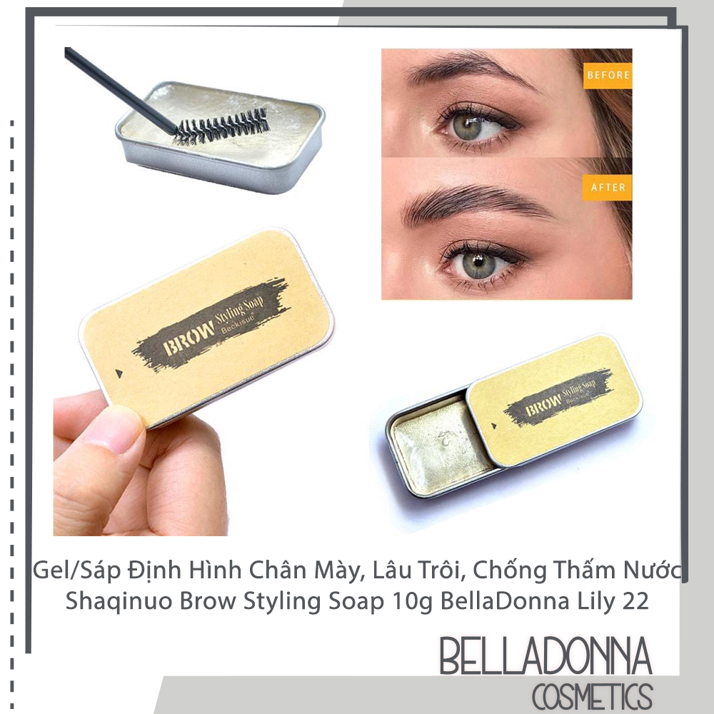 Gel / sáp định hình chân mày, lâu trôi, chống thấm nước shaqinuo brow styling soap 10g belladonna lily 22