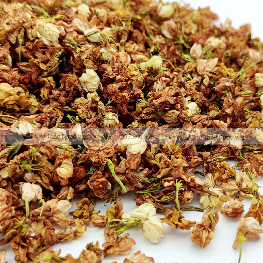 Hoa nhài sấy khô 100g ( Trà lài bông nở to, thơm tạo mùi hương cho các món chè) - Chợ Thảo Dược Việt