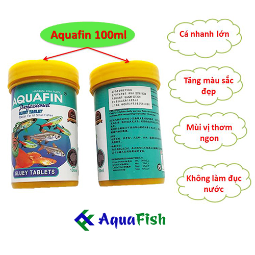 Fish food aquatic pellet paste Aquafin 100ml (fast fish large, up nice color)