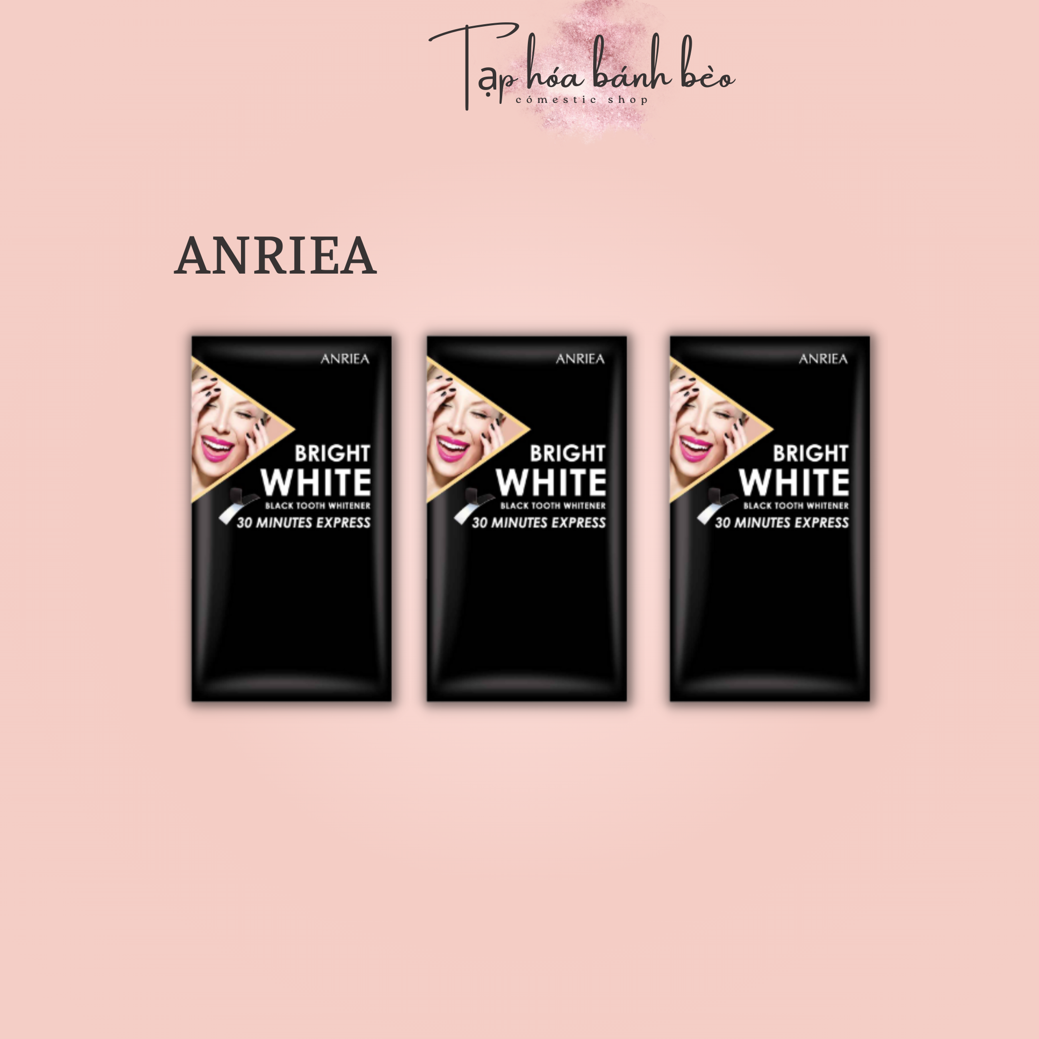 💖Miếng dán trắng răng Anriea - Miếng lẻ dùng thử