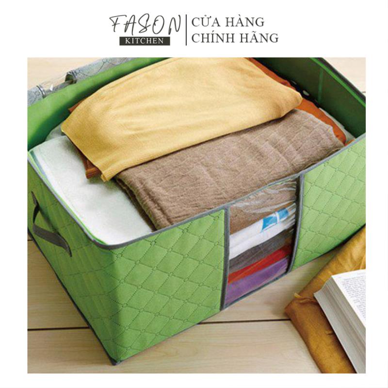 Set 3 Túi Vải Đựng Chăn Mền Gối, Quần Áo Cỡ Lớn Tiện Dụng-Màu Ngẫu Nhiên