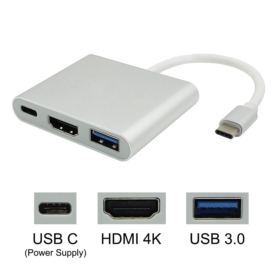 High Quality Type-C to USB 3.0 HDMI Adapter Cable