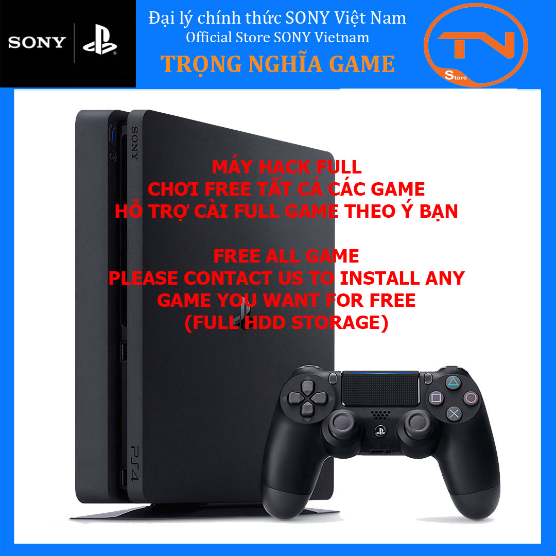 Máy game PS4 Slim 2218B Hack chép full game - Hàng chính hãng Sony bảo hành 12 tháng