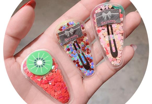 [HCM]KẸP TÓC MÁI BẤM TÓC TRÁI CÂY CUTE PK110