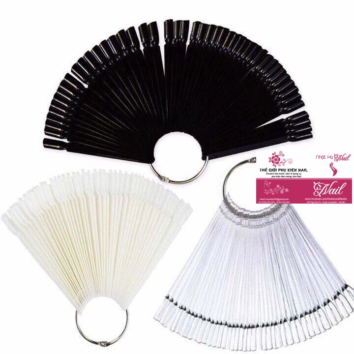 Móng que tập sơn, tập vẽ mẫu - lẻ 1 túi 50 que