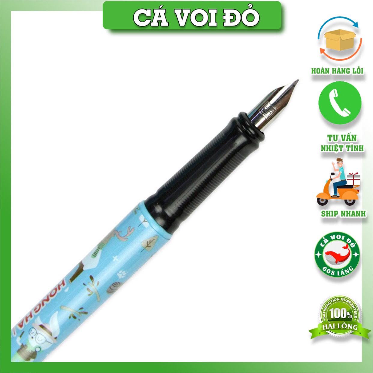 Bút máy nét hoa Hồng Hà Pattern Y01 2278