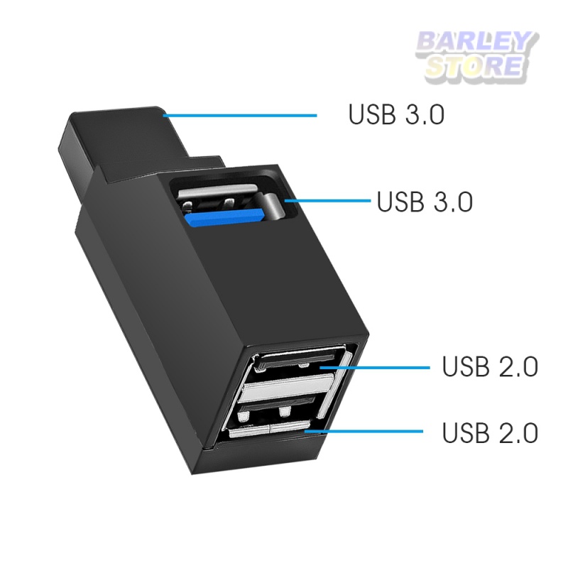 【Barley】Đầu chuyển đổi 3 cổng USB 3.02.0 tốc độ cao