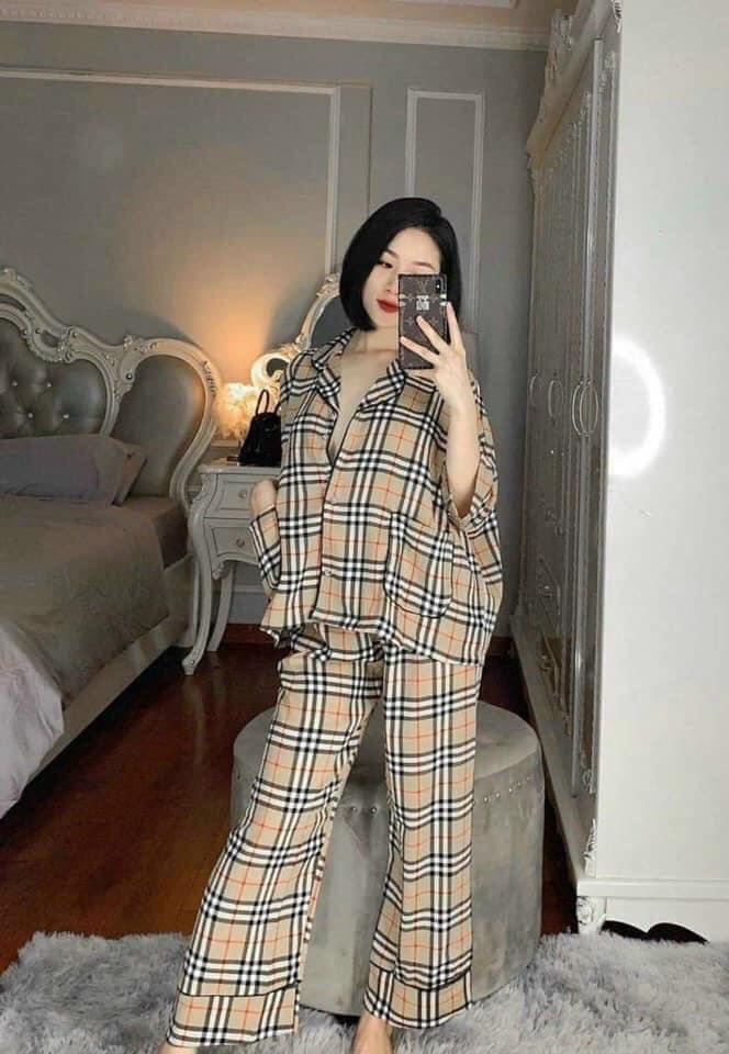 Bộ Pijama Nữ Áo cánh dơi  Quần dài