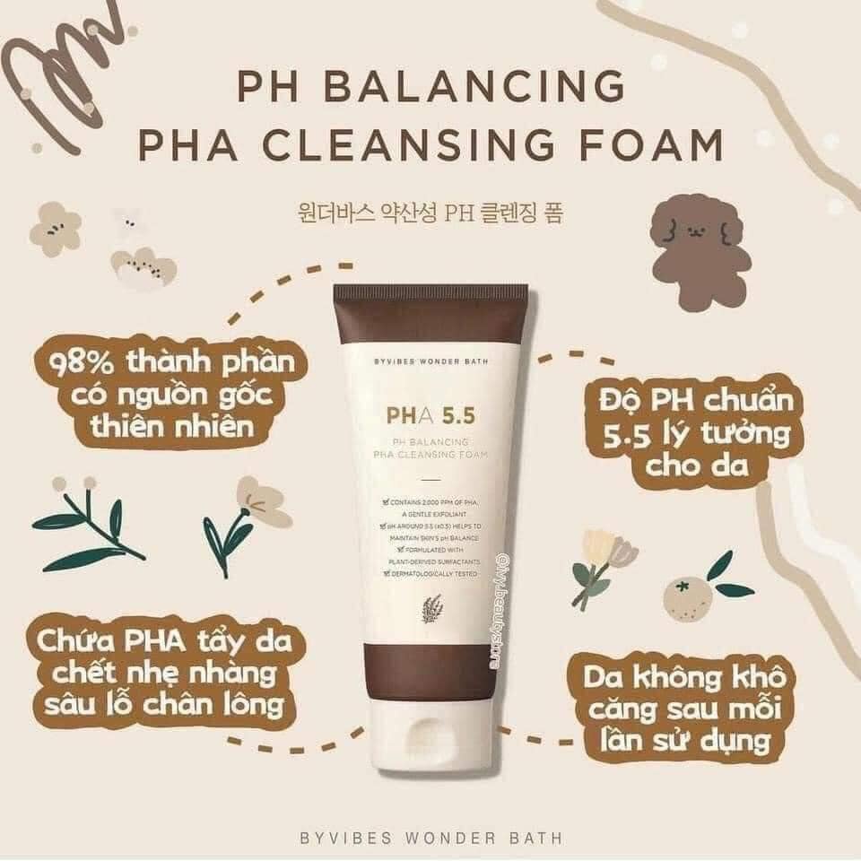 Sữa Rửa Mặt PHA 5.5 pH Balancing Cleansing Foam - 130ml