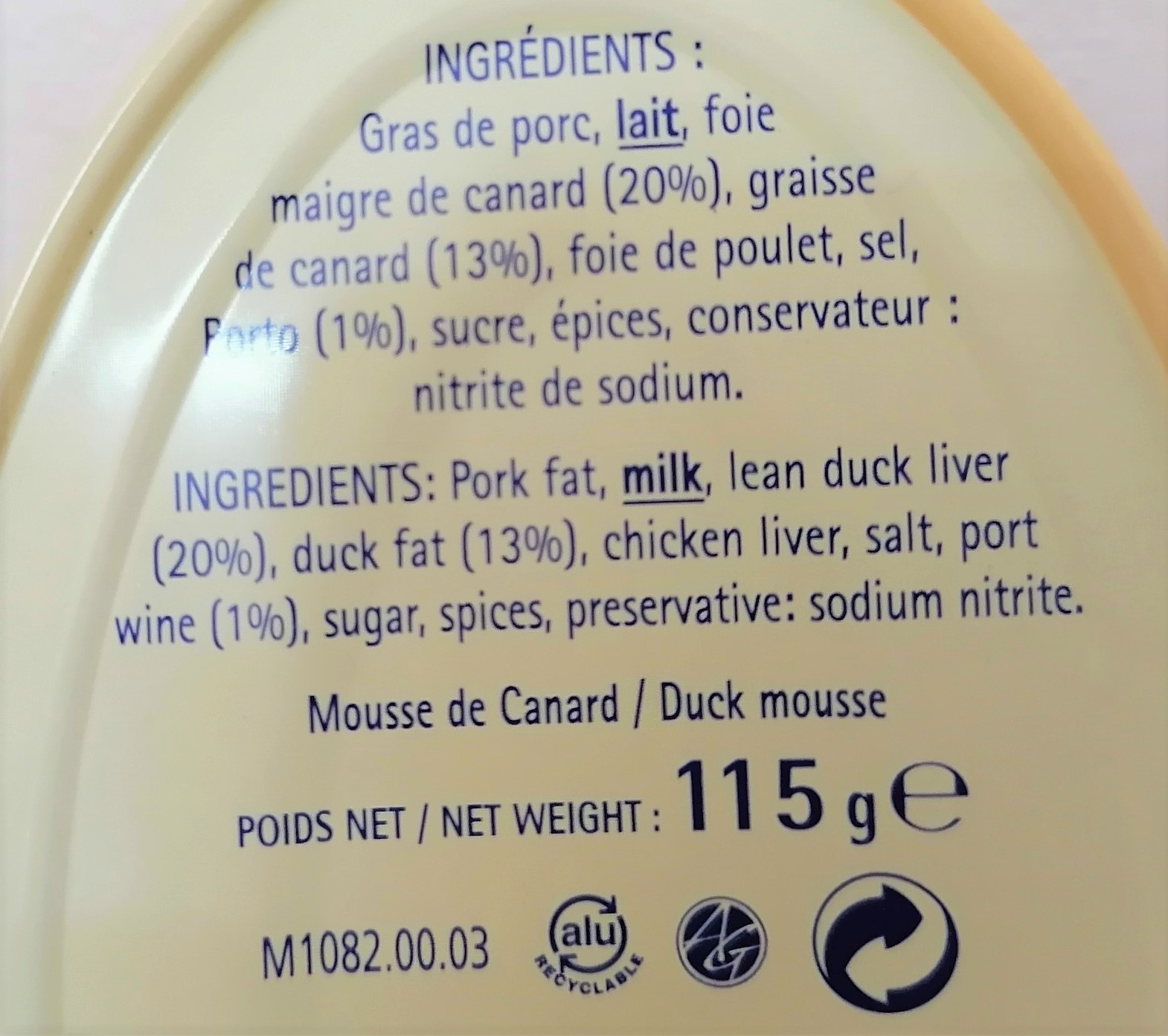 [Hộp 115g] PA TÊ GAN VỊT [France] HENAFF Duck Mousse