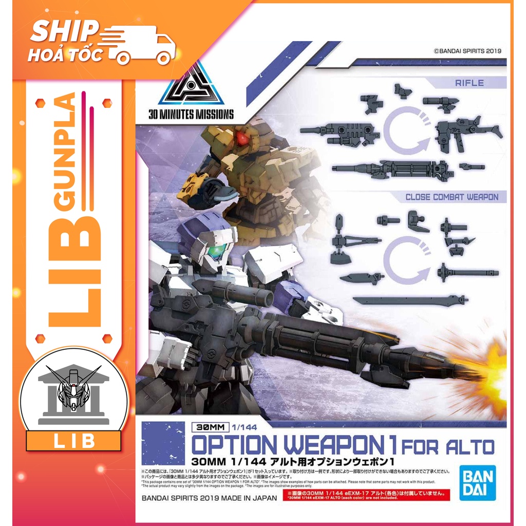 Mô hình lắp ráp bandai phụ kiện 30mm option weapons 1 for alto