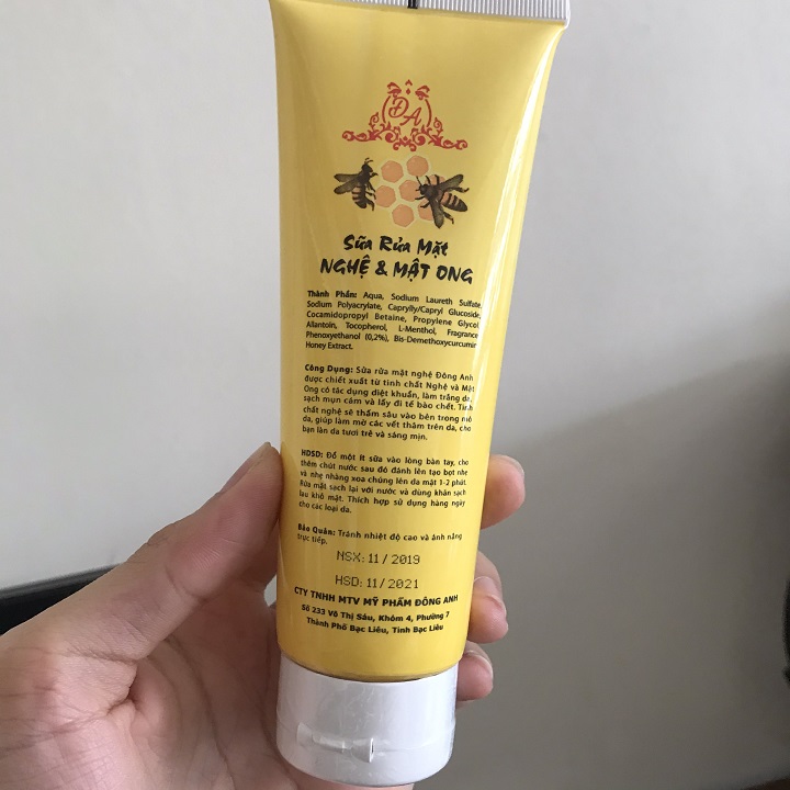 [HCM] Sữa rửa mặt nghệ và mật ong collagen x3