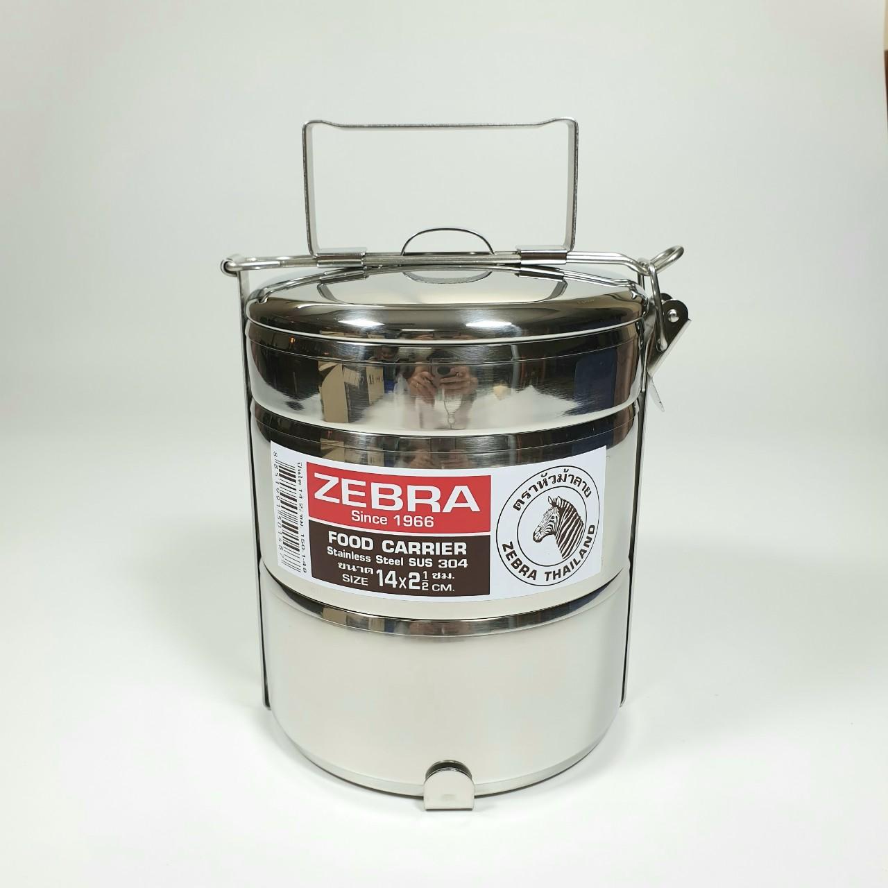 Camen inox zebra thái lan 2 ngăn rưỡi 14cm 150148-kaliteco