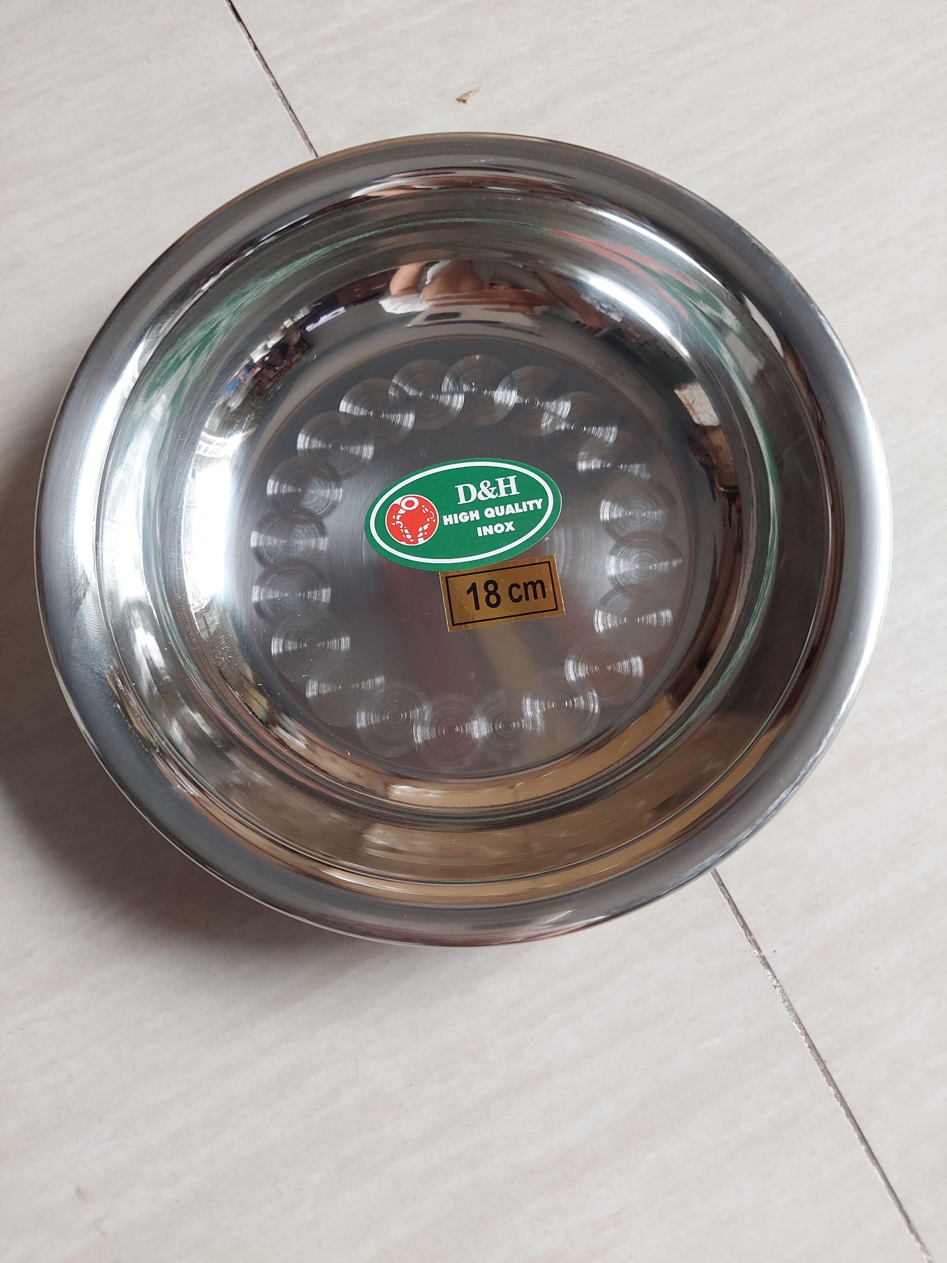 Đĩa Ảo Inox 304 Cao Cấp Đường Kính 18cm