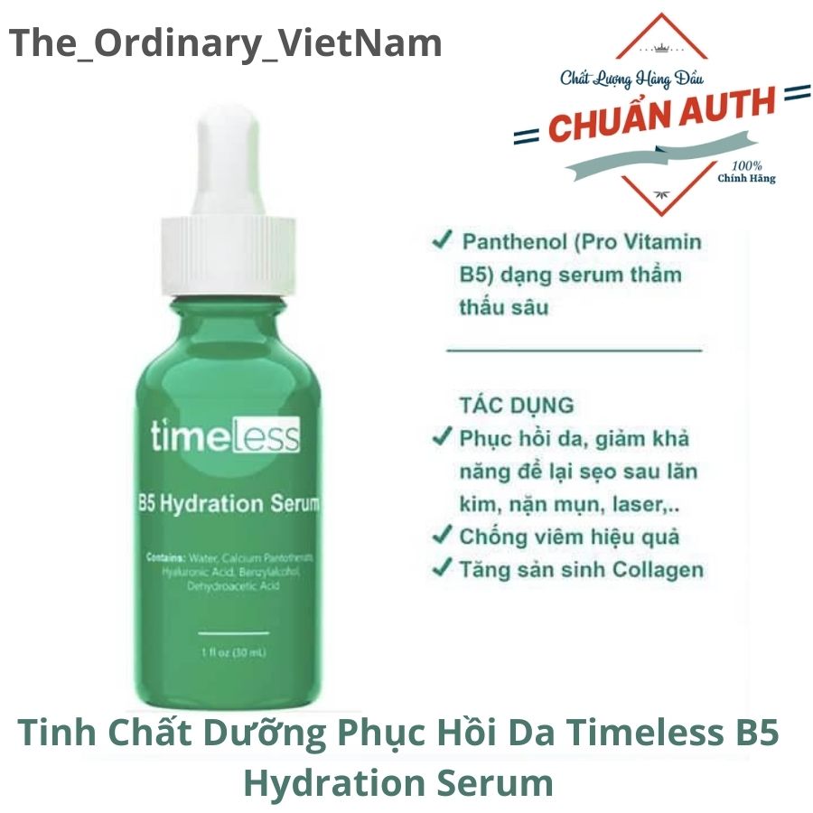 Tinh Chất Phục Hồi Da Timeless Vitamin B5 Hydration Serum