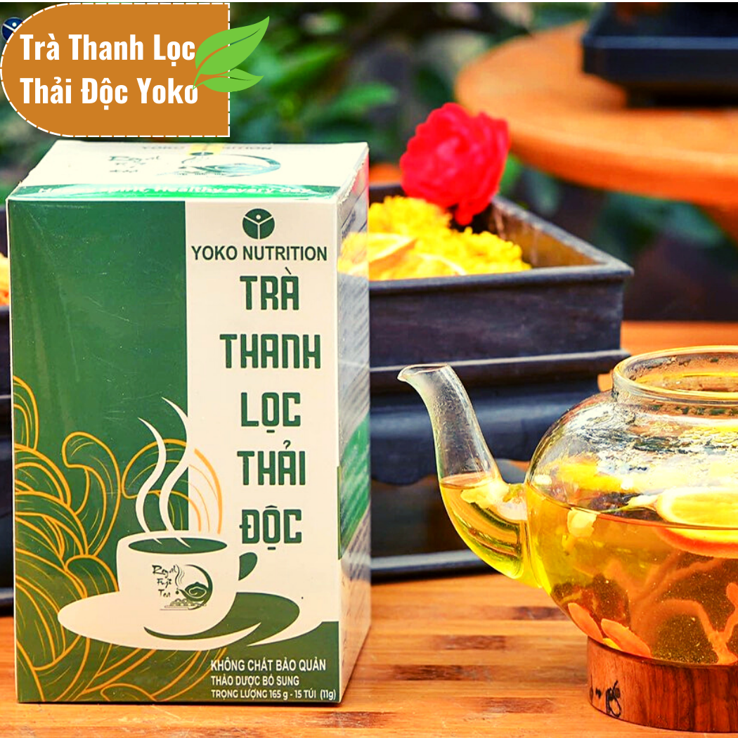 Trà Thanh Lọc Thải Độc YOKO trà thảo mộc đào thải độc tố, tăng cường miễn dịch sức khỏe Minna