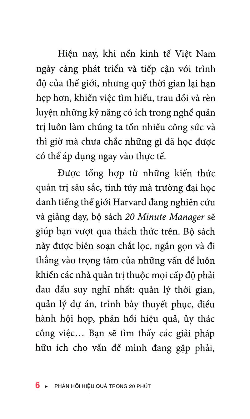 Sách - Phản hồi hiệu quả trong 20 phút