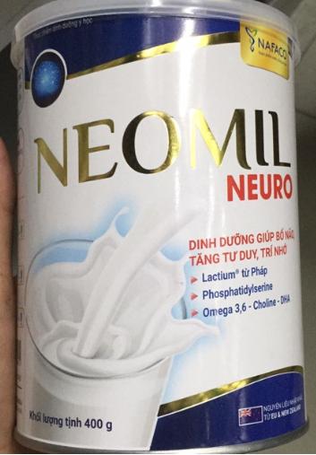 Sữa bột dinh dưỡng Neomil Neuro 400g (chuyên dùng cho người học tập căng thẳng, stress, người tự kỷ...)
