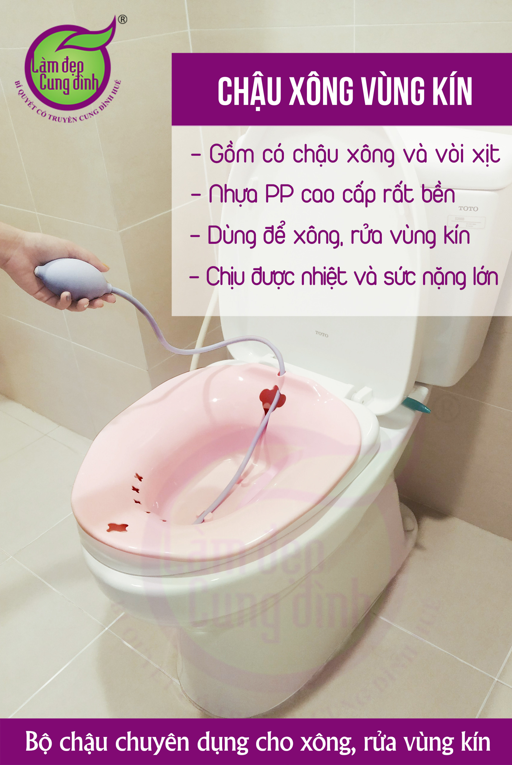 Chậu Xông Vùng Kín