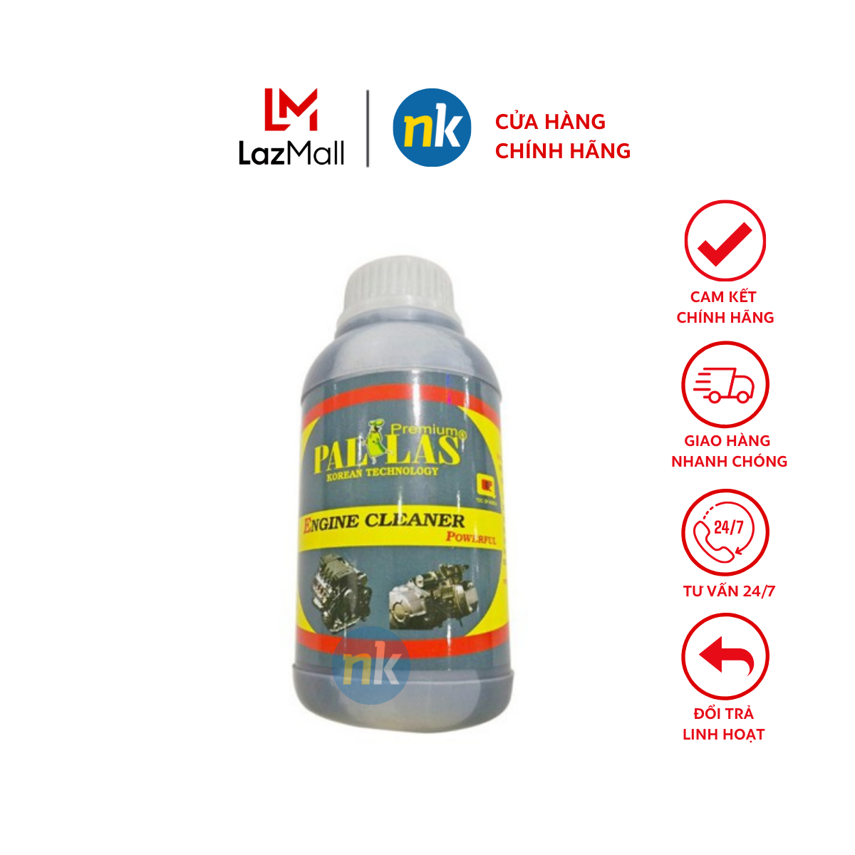 Dung Dịch Rửa Lốc Máy Siêu Mạnh, Tẩy Khoang Máy, Đầu Bò PALLAS 500ml
