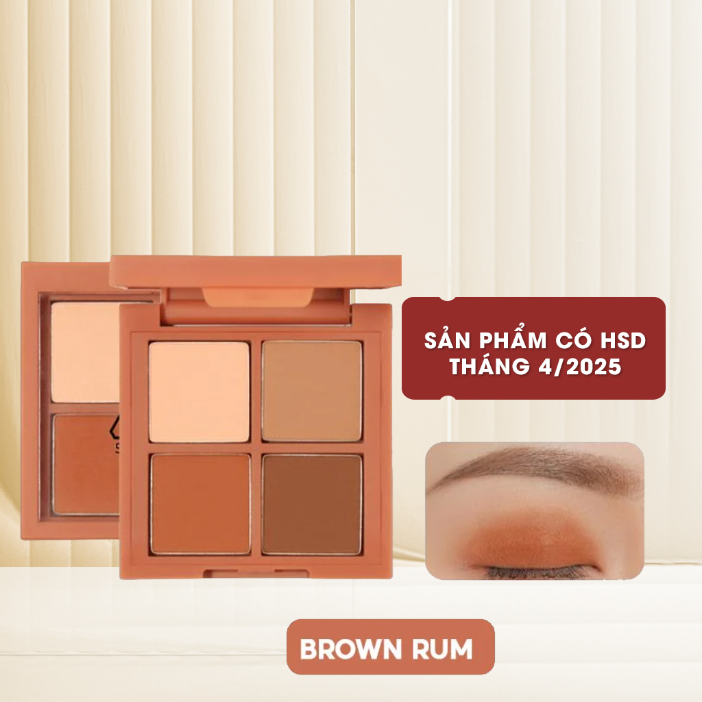 Bảng phấn mắt 4 màu siêu lung linh 3ce mini multi eye color palette