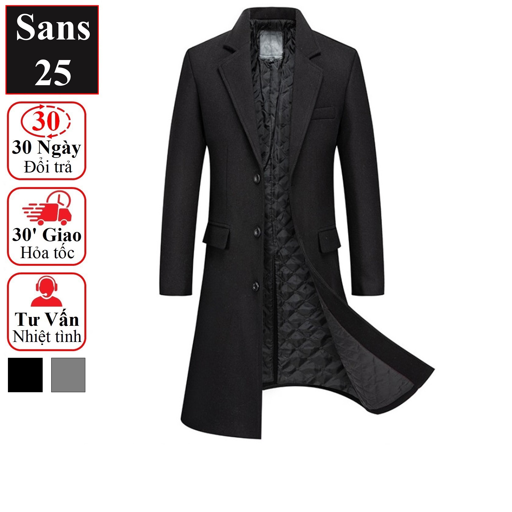Trench coat men Sans25