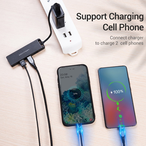 HUB USB Type C to 4 USB 3.1 Adapter Portable - VENTION TGKBB