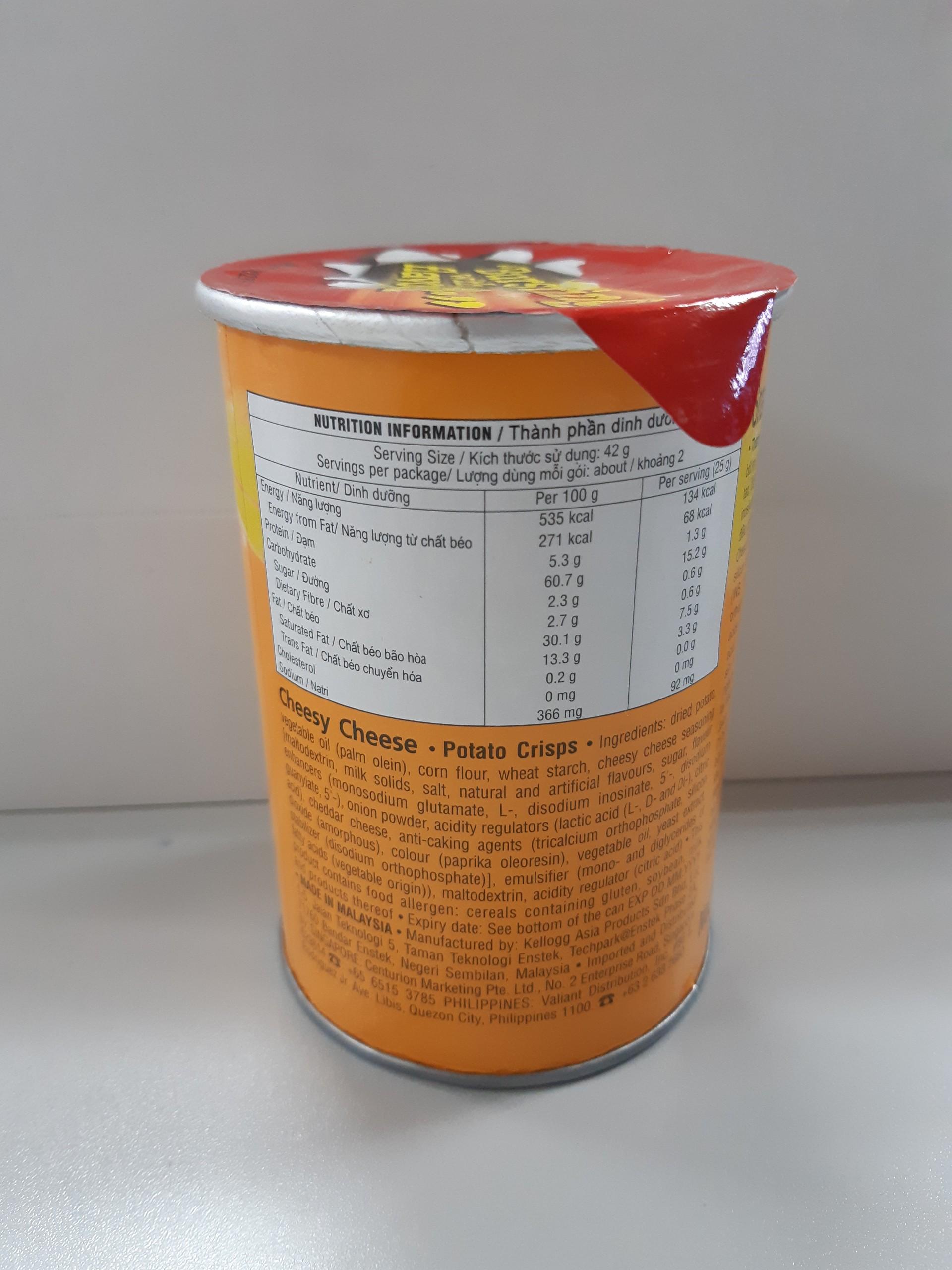 Snack Khoai Tây Pringles Cheesy Cheese 42g