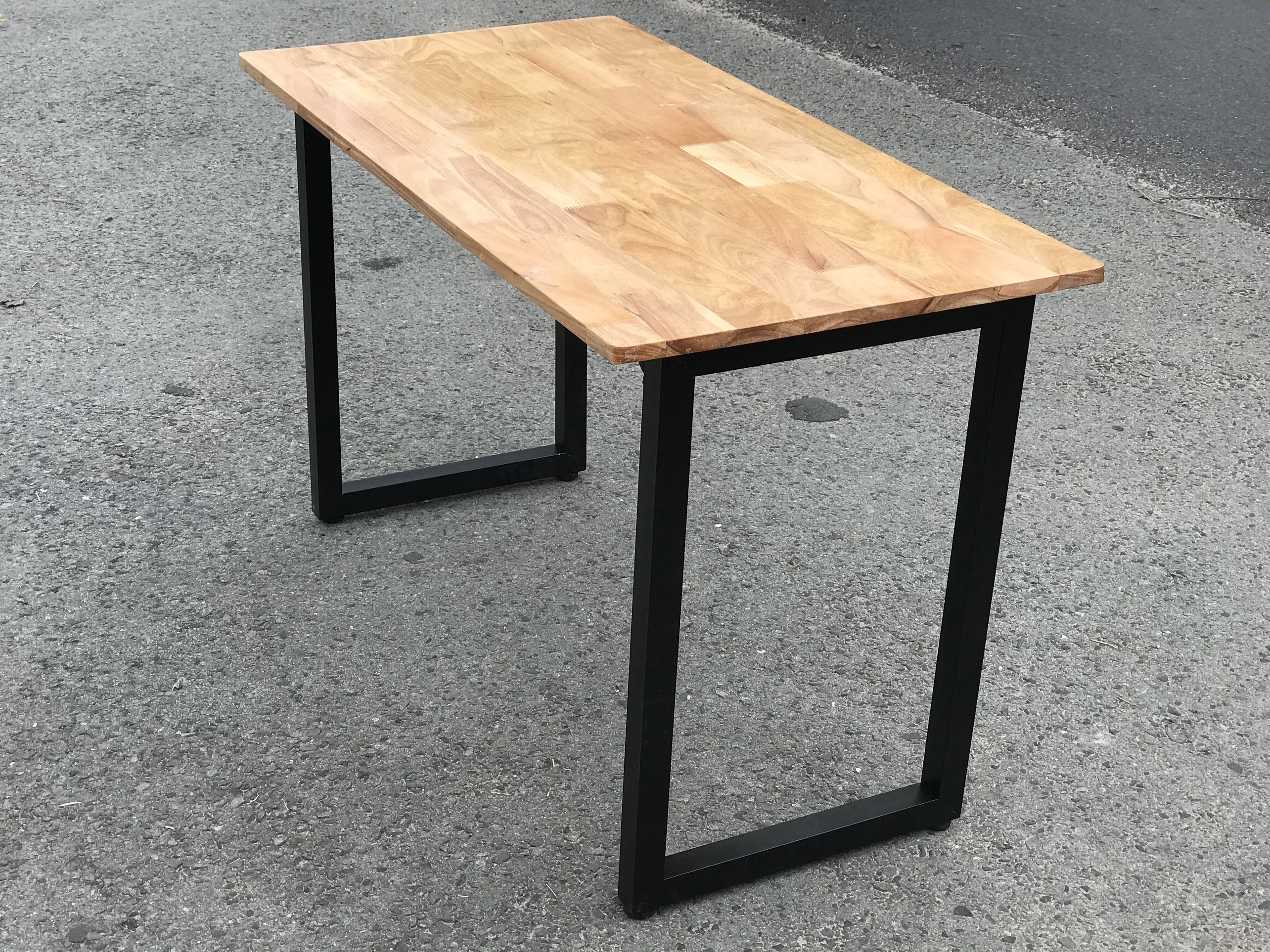 [ U xếp] Chân Bàn Gấp, Xếp Gọn Cao 72cm + Đế Su.