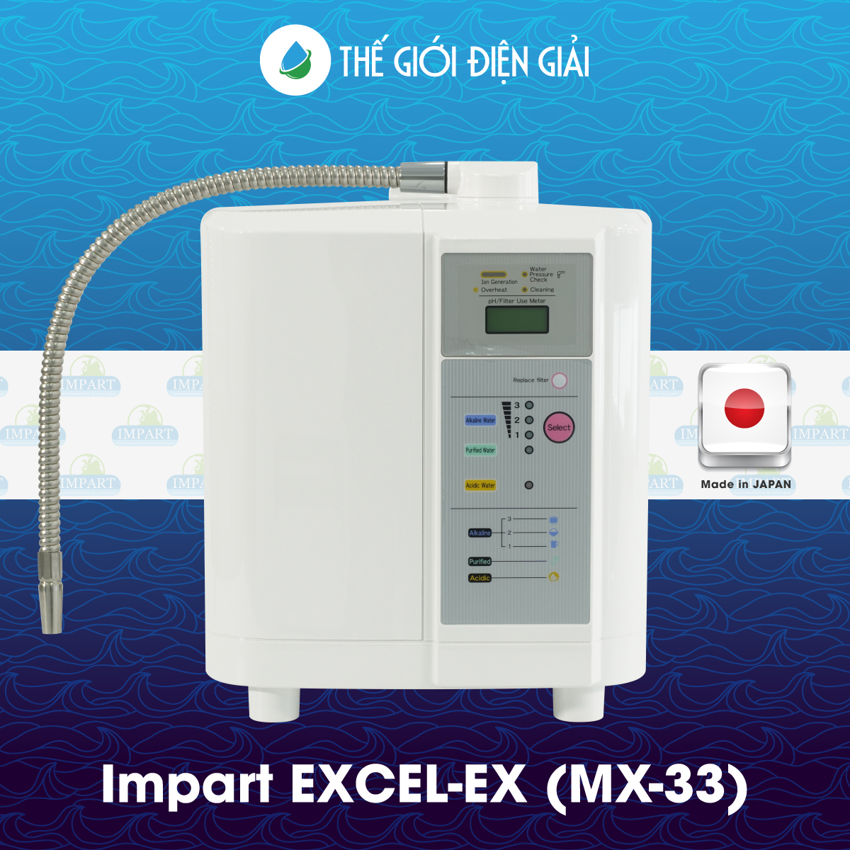 Máy Lọc Nước iON Kiềm Impart EXCEL–EX (MX-33)