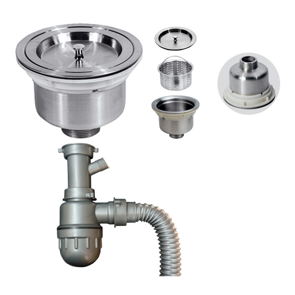 [HCM]Đầu Xả Chậu Rửa Chén Ø 140 (inox 304)