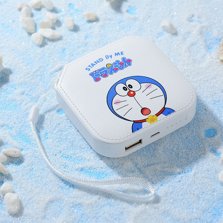 Sạc Dự Phòng Cute - Doremon - Hello Kitty 5000mah (Kèm Dây Đeo-Kèm Cáp Sạc)