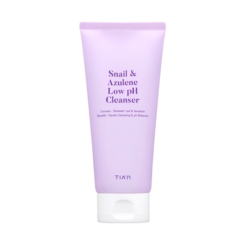 Sữa Rửa Mặt Dạng Gel Dịu Nhẹ Chiết Xuất Từ Ốc Sên Và Hoa Cúc Tiam Snail & Azulene Low pH 200ml