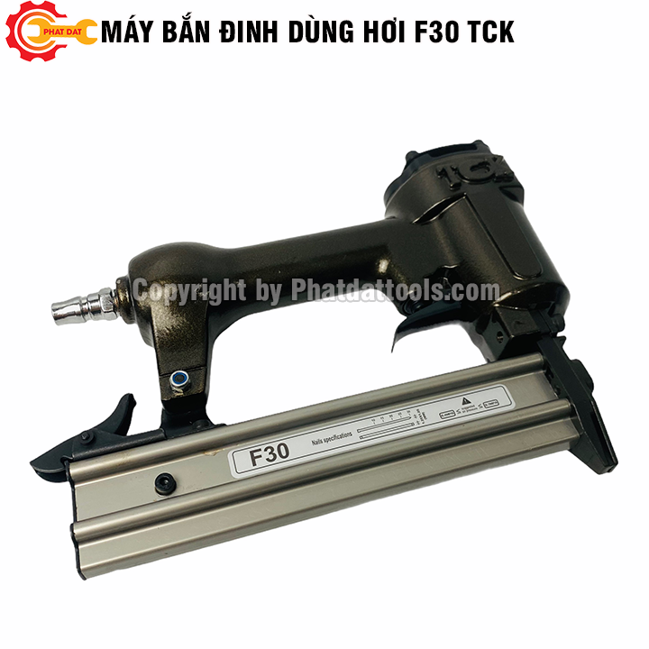 Súng bắn đinh thẳng - súng bắn gỗ dùng hơi f30 tck - máy bắn đinh gỗ công nghiệp dùng cho máy nén khí