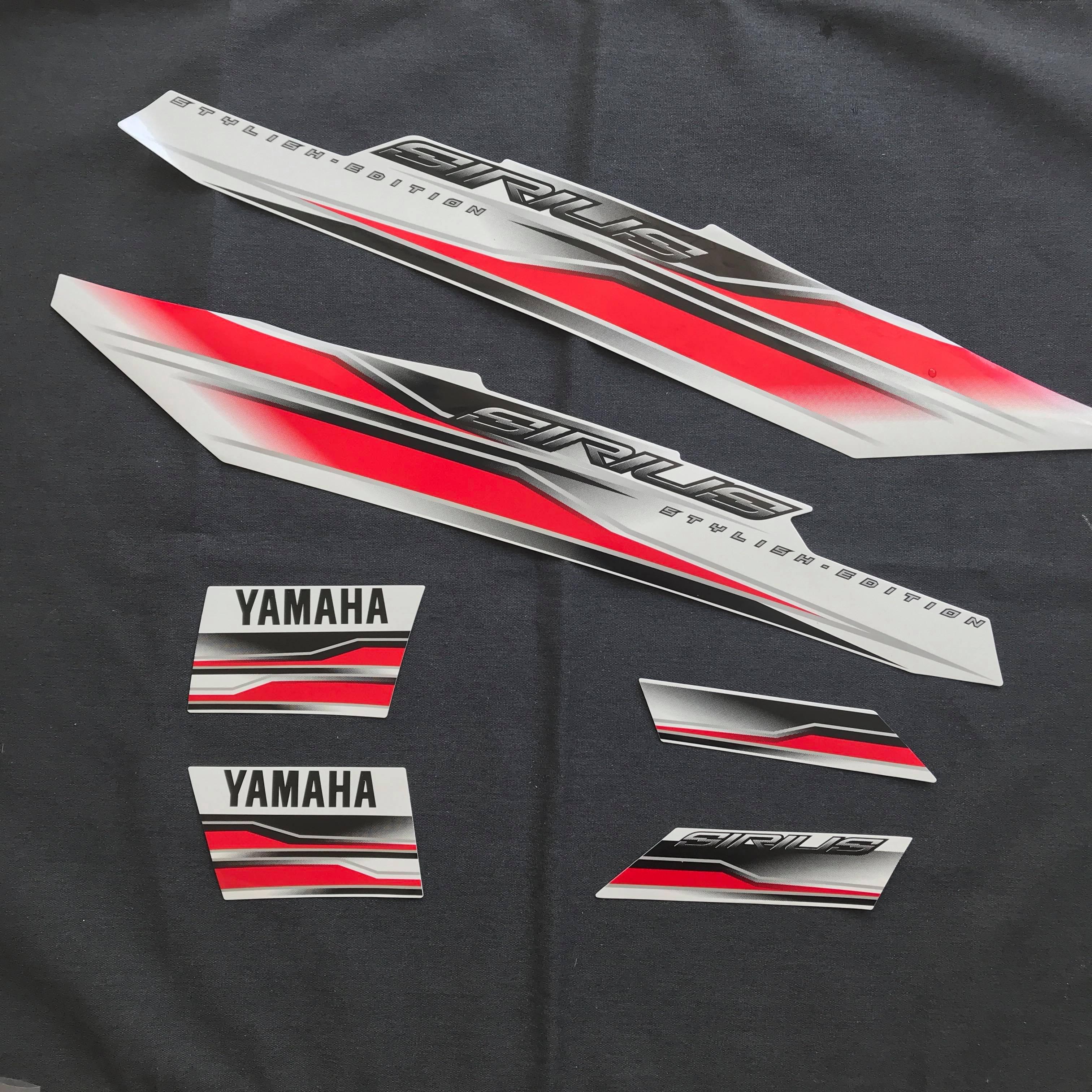 [HCM]Tem dán xe máy Sirius 2016 3 LỚP (MÀU TRẮNG ĐỎ)