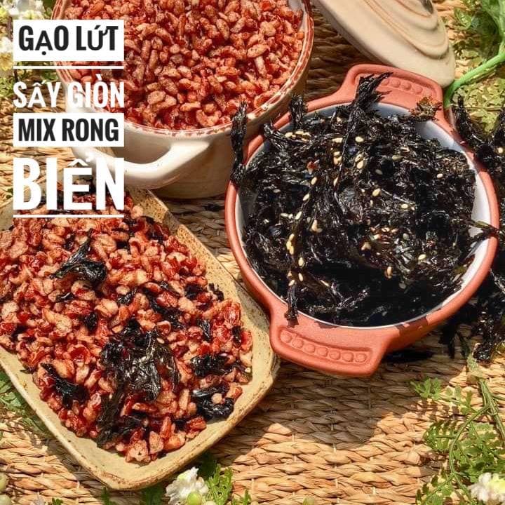 500g gạo lứt sấy rong biển