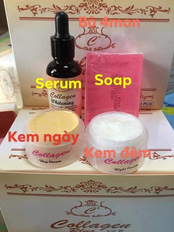 [HCM]Bộ 4 Món Kem Face collagen Cho Da Na.m Tan Nhang