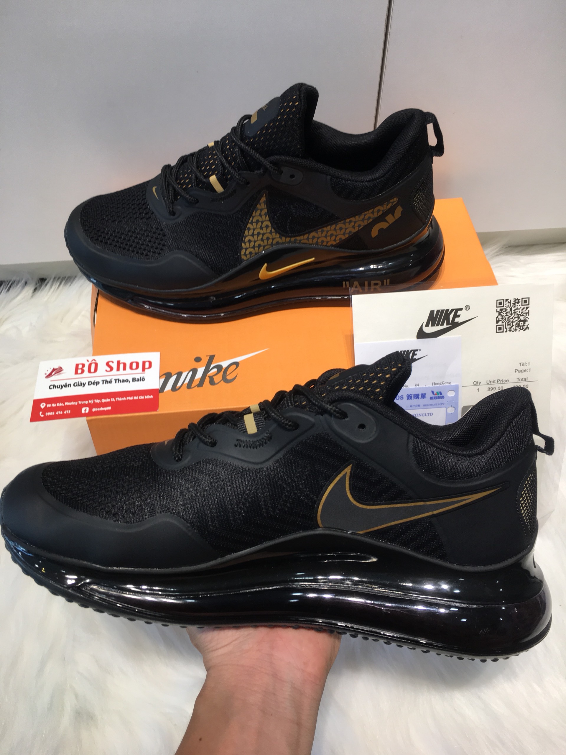 (Full box) giày thể thao AIR MAX 720 màu đen