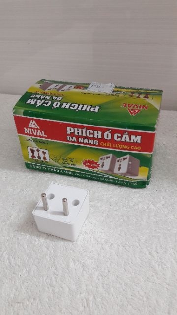 Phích ổ cắm đa năng Nival (ổ 3 ra phích cắm 2)