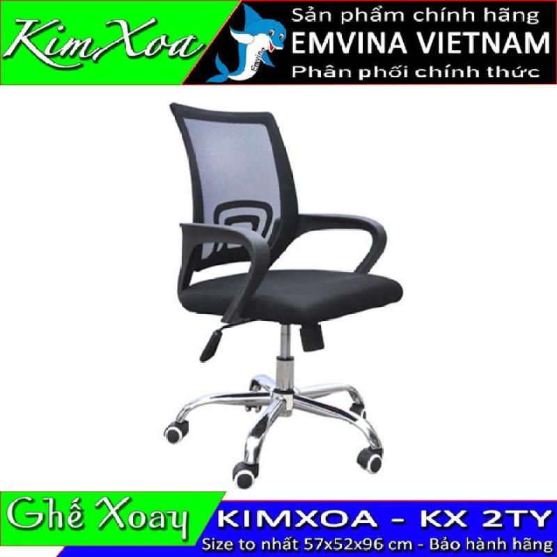 Ghế xoay văn phòng KIMXOA KX 2TY Tựa lưng lưới thoáng mát Kích thước lớn TOP 1 Emvina Vietnam giá rẻ