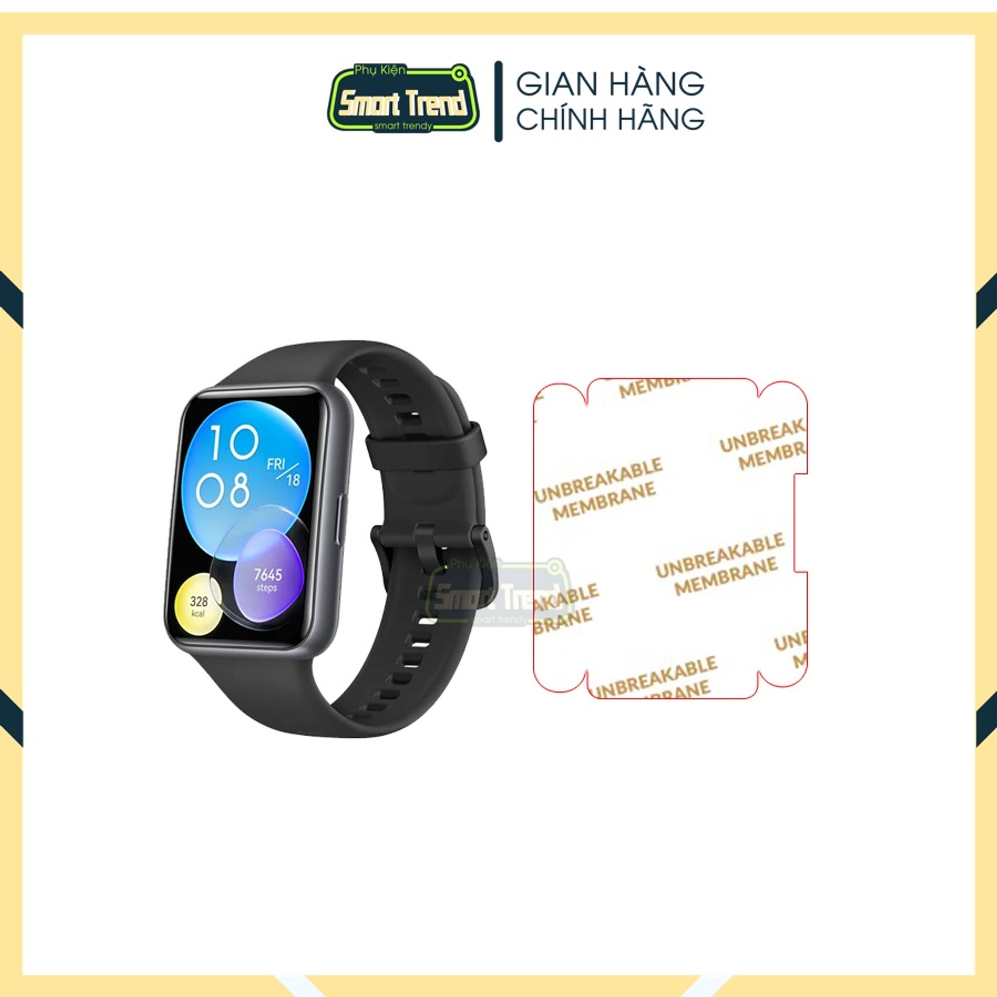 Combo 2 miếng dán ppf bảo vệ đồng hồ thông minh huawei watch fit/ fit new/ watch fit 2 cường lực dẻo 4 lớp